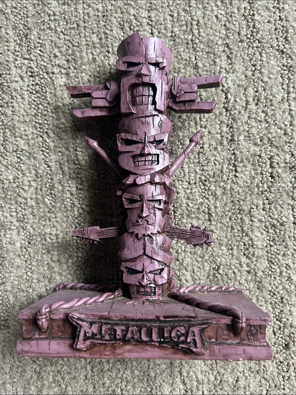 Metallica Tiki Totem Pole Figurine